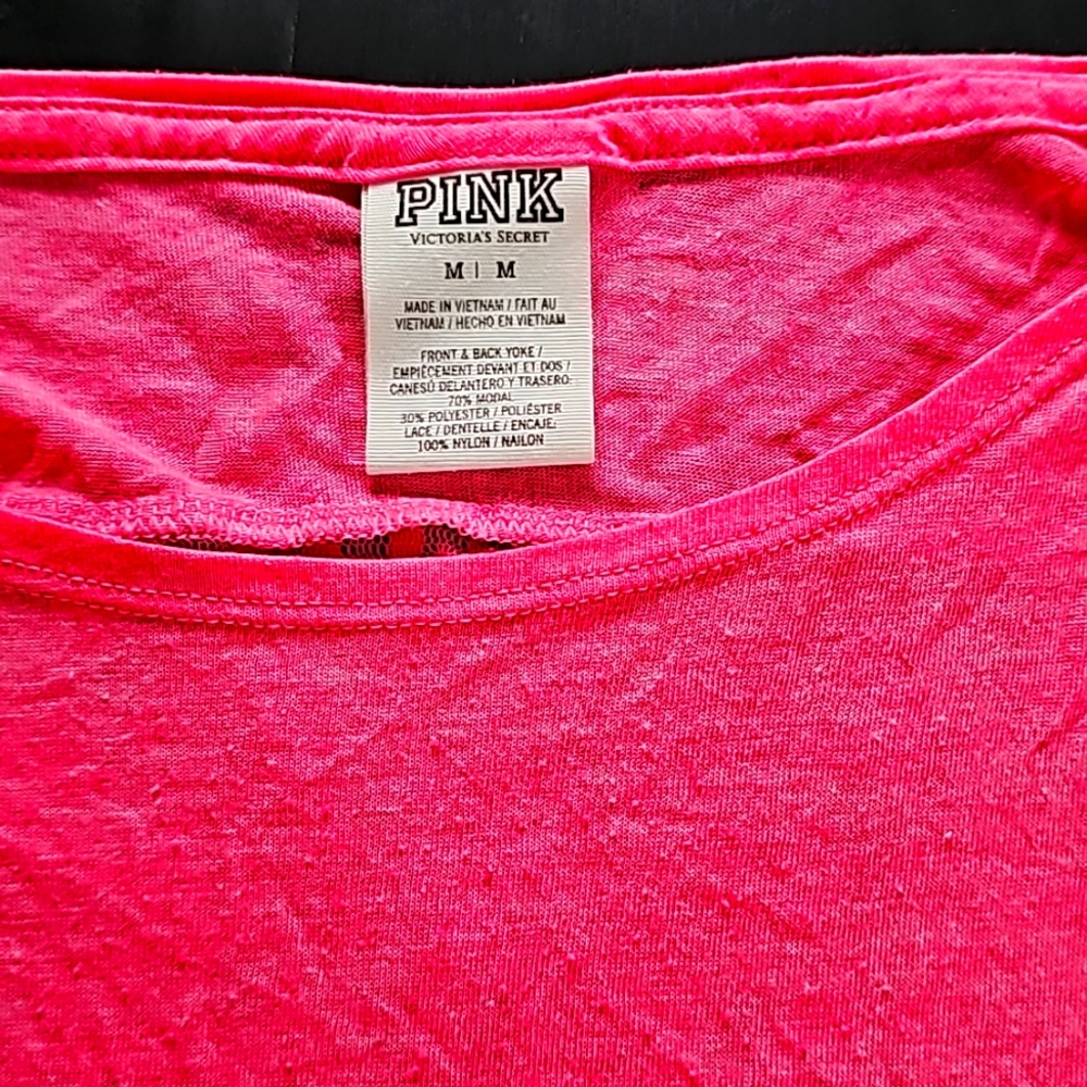 Pink medium flower pattern show on back Light Pink
